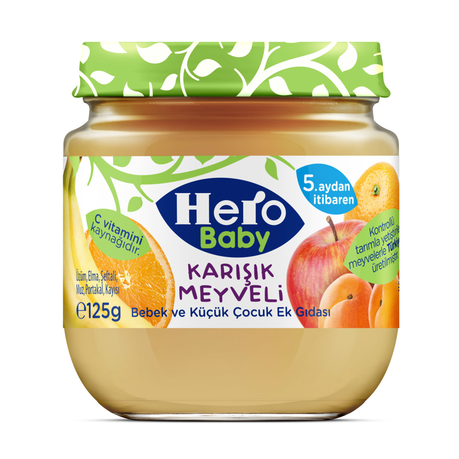 Hero Baby Kavanoz 125 GR Karışık Meyve