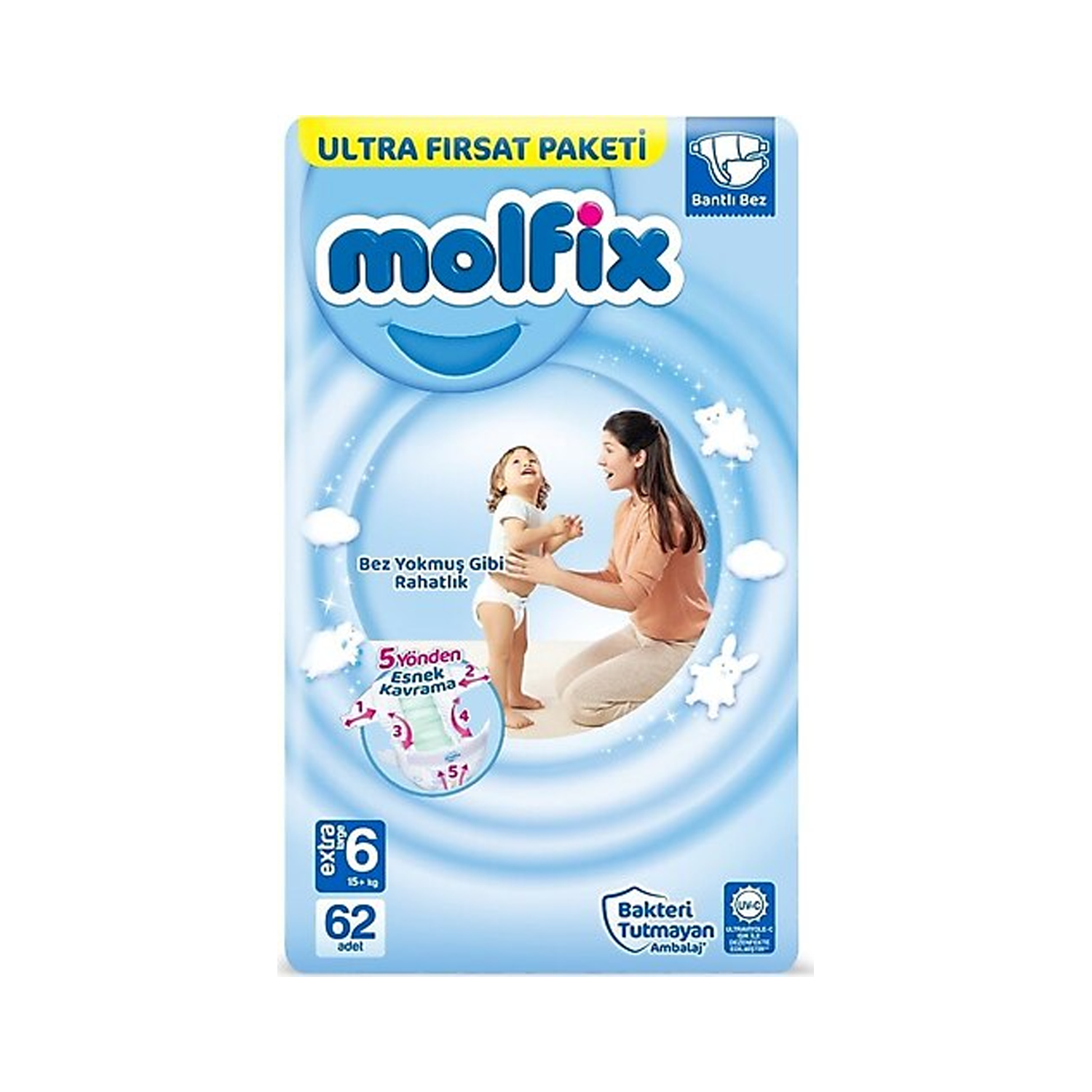 Molfix Ultra Avantaj Paket XL 62li