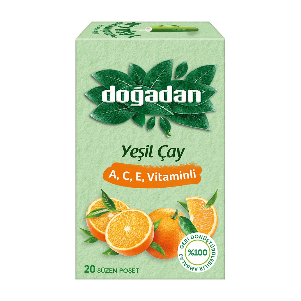 Doğadan 20 li A,C,E Vitaminli Yeşil Çay