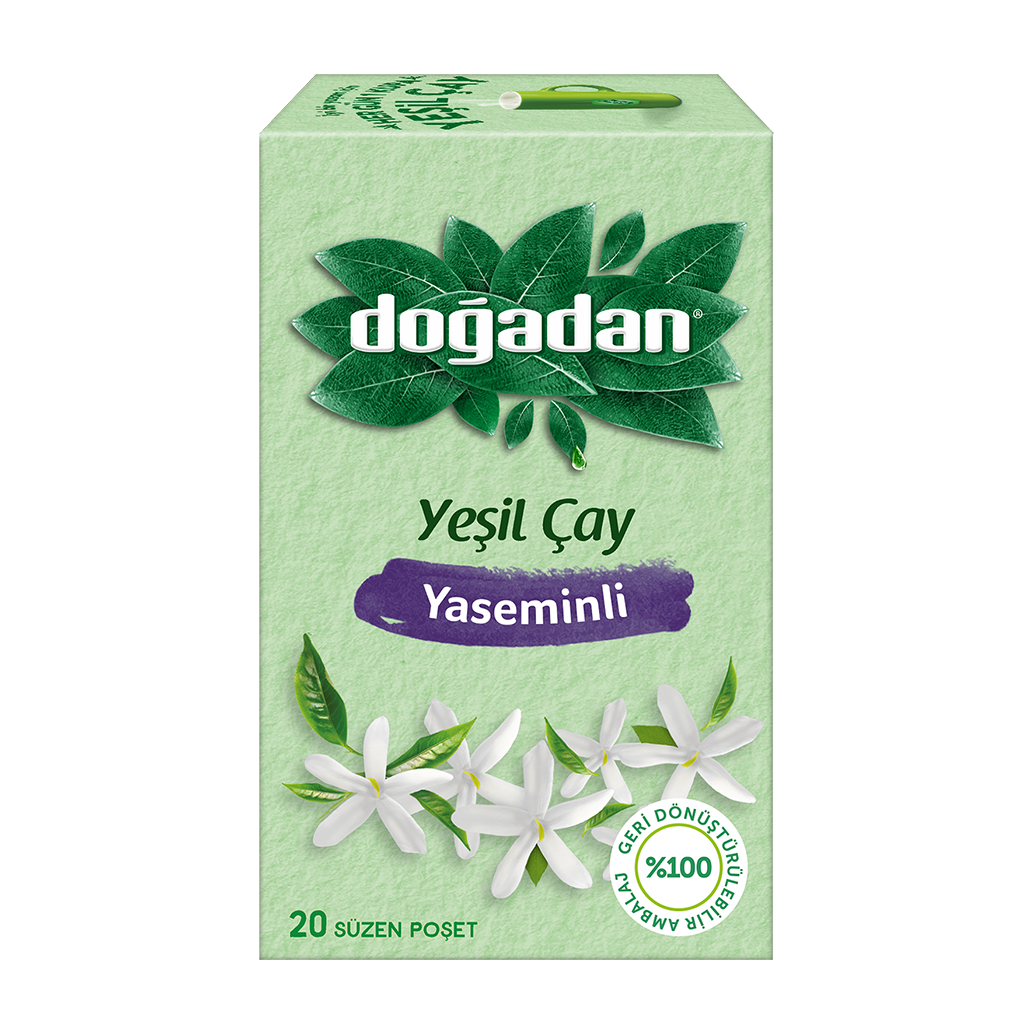 Doğadan 20 Li Yaseminli Yeşil Çay