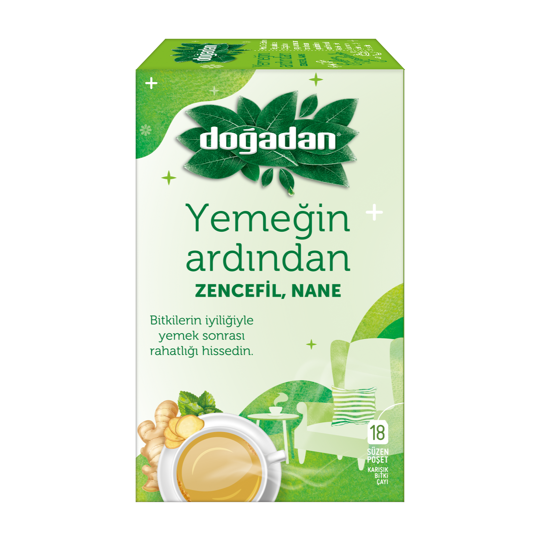 Doğadan 18 Li Yemeğin Ardından Zencefil Nane Çayı