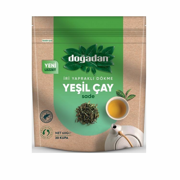 Doğadan Yeşil Çay Kıvrık Dökme 60 Gr