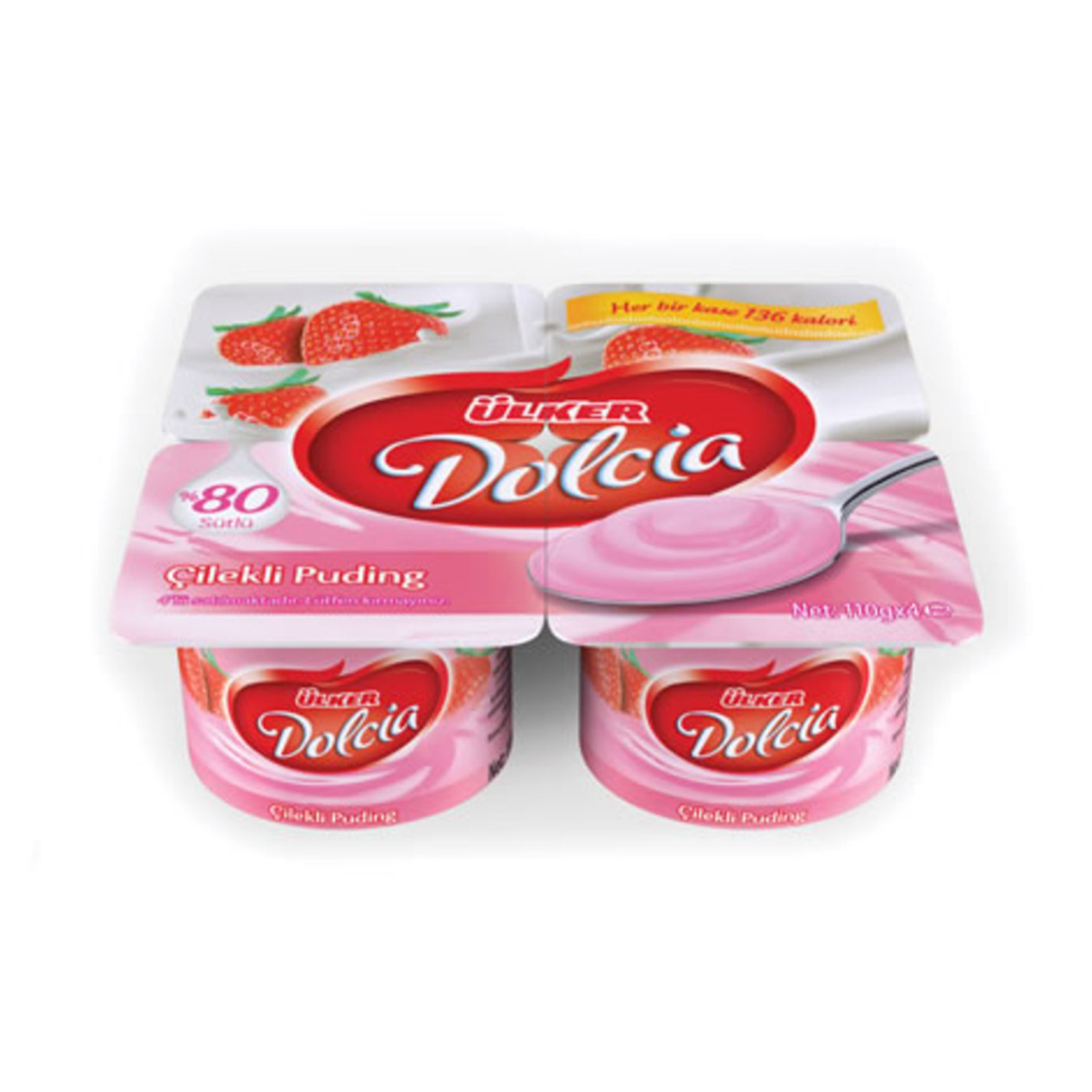 Ülker Dolcia Puding 4x60 GR Çilekli