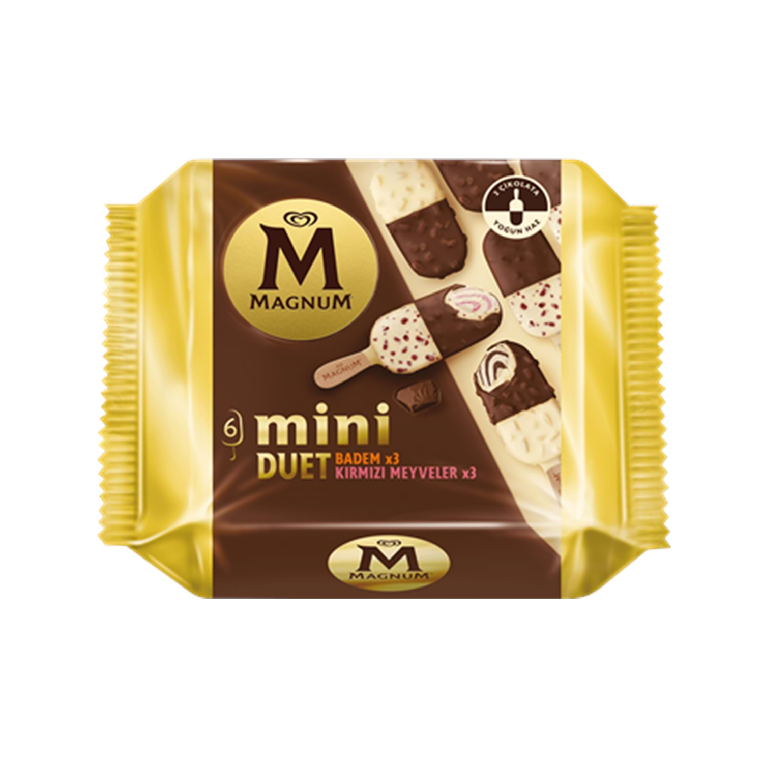 Magnum Mini Düet Kırmızı Badem 360 ML