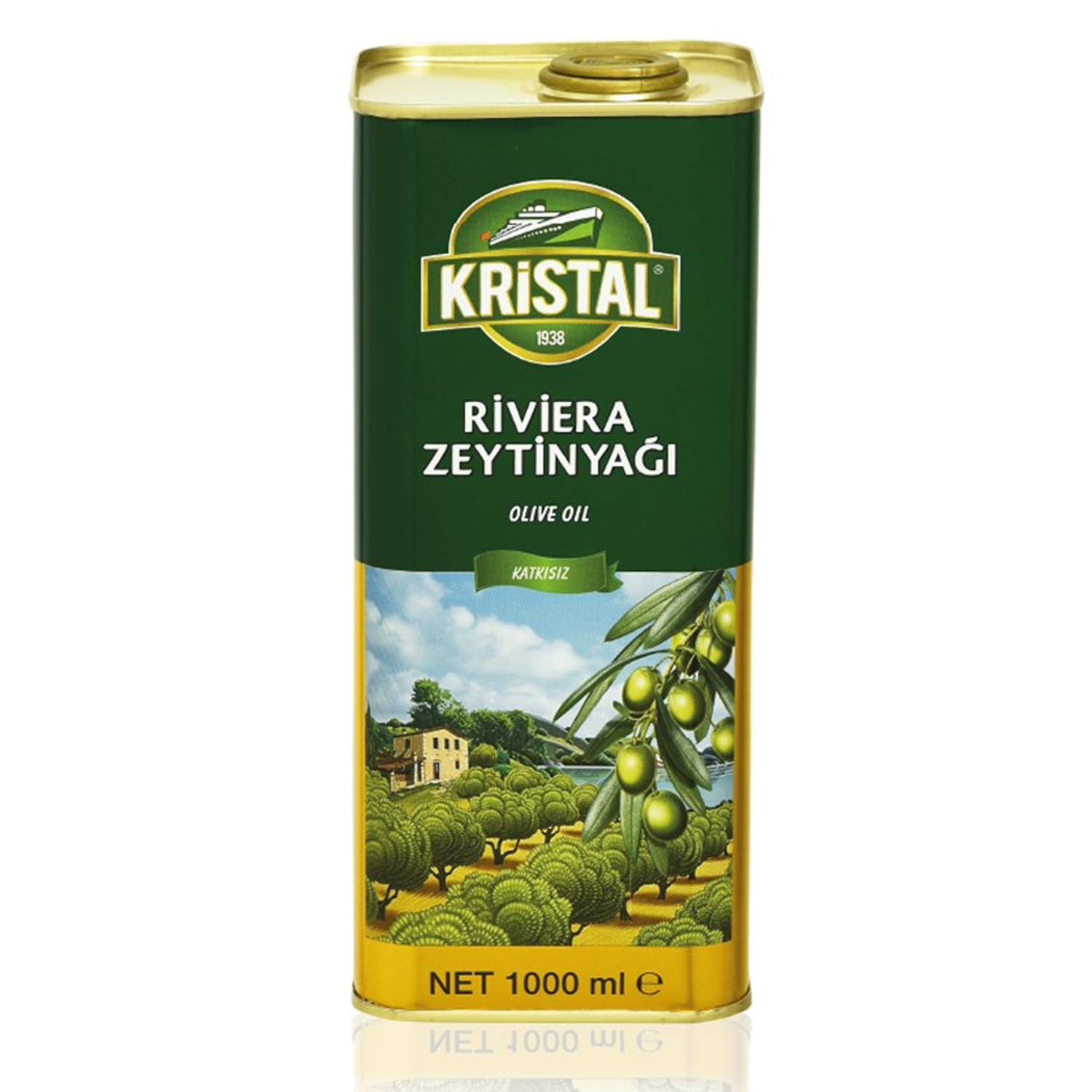 Kristal Riviera Zeytinyağı Teneke 1000 ML