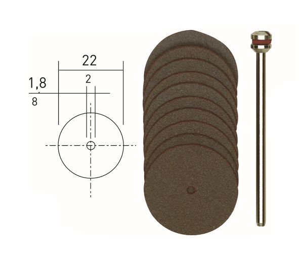 KESME DİSKİ 10 LU 22 mm