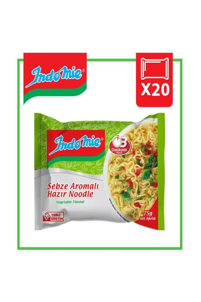 İndomie Sebze Çeşnili Paket Noodle 75 gr X 20 Adet