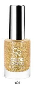 Golden Rose Color Nail Loquer Glitter No:604