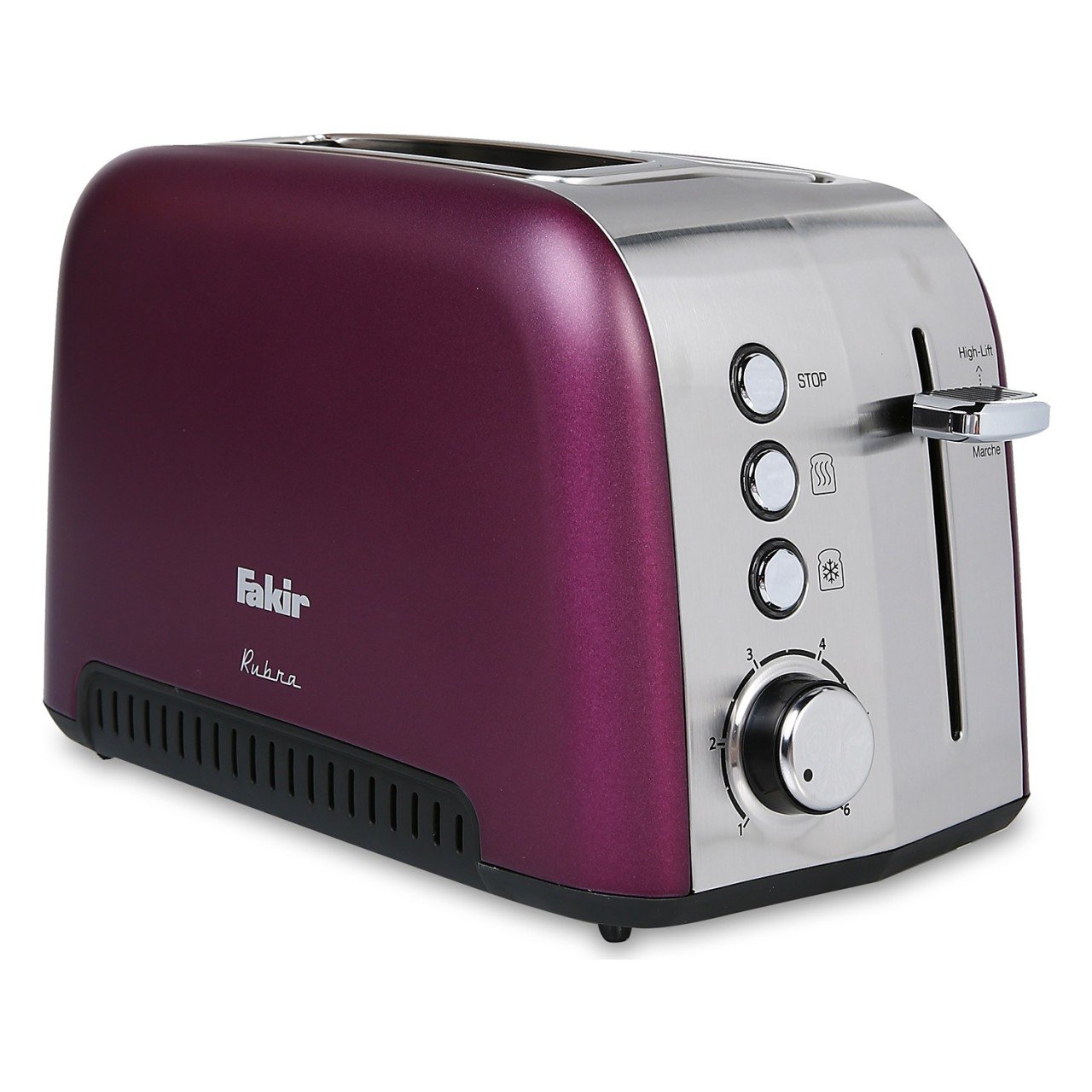 Fakir Rubra 2 Dilim Kapasiteli Ekmek Kızartma Makinesi-Violet