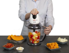 TEFAL MasterChop Powelix Maxi 4 Bıçaklı Beyaz Rondo ve Doğrayıcı