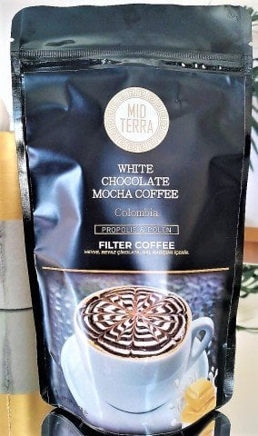 WHITE CHOCOLATE MOCHA COFFEE  (Beyaz Çikolata, Propolis, Polen içeren 200 gr Selection Kahve )