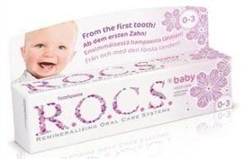 ROCS Baby 0-3 Yaş Arası Yutulabilir Diş Macunu - Ihlamur