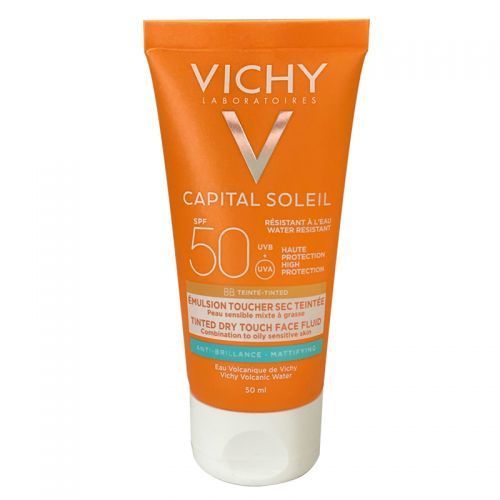 Vichy Capital Soleil Spf 50+ BB Emulsion Dry Touch Tinted Renkli 50ml Karma Yağlı Cilt