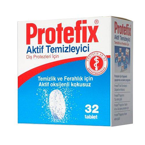 Protefix  Diş Protezleri Temizleyici 32 Tablet
