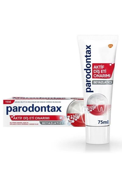 Parodontax Aktif Diş Eti Onarım Beyazlatıcı Diş Macunu 75 ml