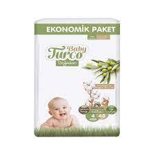 Baby Turco Ekonomik Doğadan Çocuk Bezi 4 Maxi