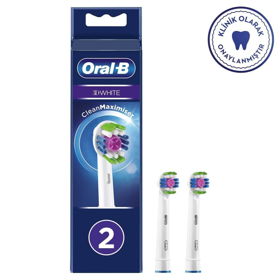 Oral-B 3D White 2'li Diş Fırçası Yedek Başlığı