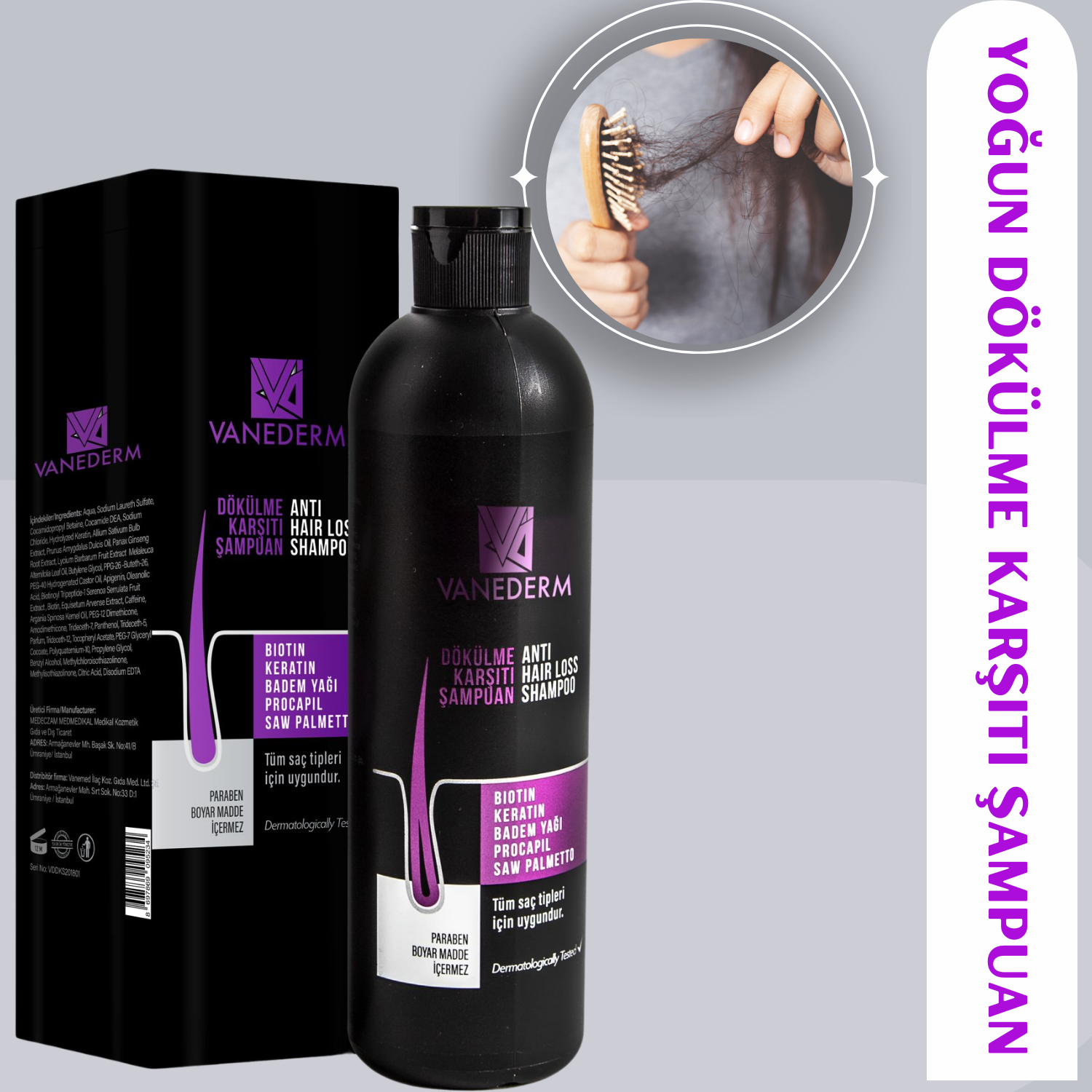 Vanederm Anti Hair Loss Shampoo Dökülme Karşıtı Şampuan 300 ml