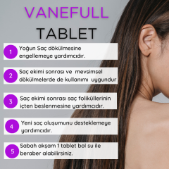 Vanederm  Vanefull Saç ve Tırnak için Gıda Takviyesi 60 Tablet