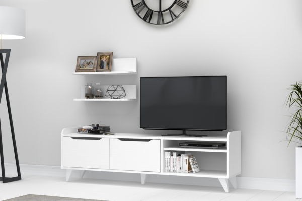 Dmodül Doruk Tv Ünitesi 160 cm Beyaz