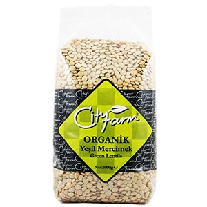 City Farm Organik Yeşil Mercimek 1 kg