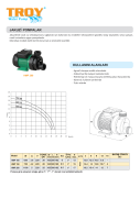 TROY HMP 200  Jakuzi Pompası  1,5 Hp , 17 Mss , 16 m3/h