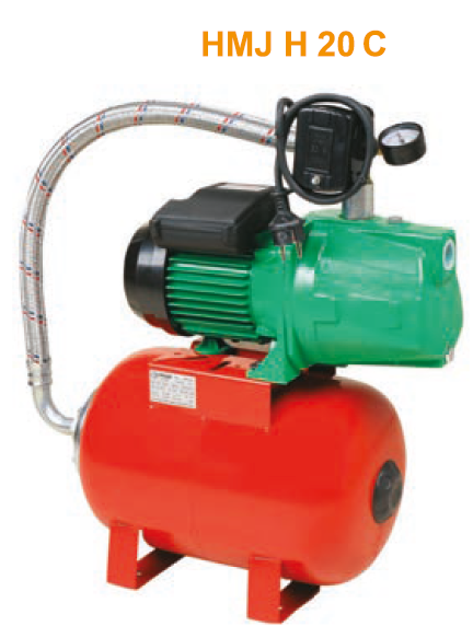 TROY HMJ H 20 C  Yatay 24 LT Tank Jet Pompalı Paket Hidrofor  1,5 Hp , 60 Mss , 4 m3/h