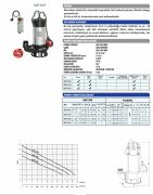 SUMAK SDF18/2 Paslanmaz Gövdeli Foseptik Dalgıç Pompa (Monofaze) (1,8 Hp)