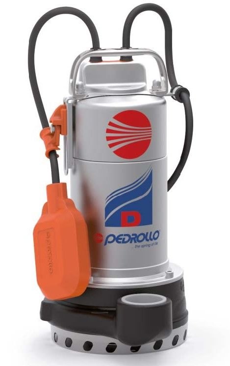 PEDROLLO Dm 30 - N Dalgıç Drenaj Pompası,  1,5 Hp , 27 Mss , 16,5 m3/h , 10mm partikül çapı , 10mt kablo