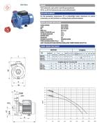 SUMAK SM 150-A (Açık Fanlı) Santrifüj Pompa (1.5 HP - Monofaze)