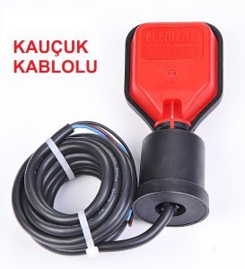 ELEMENT 5 Metre Kauçuk Kablolu Temiz Su Seviye Flatörü (Pompa Şamandırası)