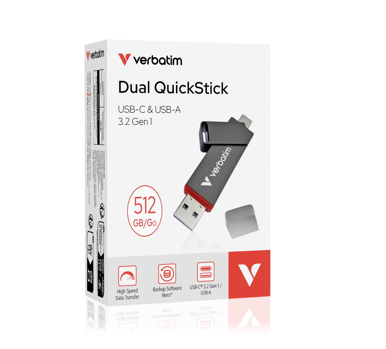 VERBATIM 32042 Dual Quickstick USB-A/C 512GB