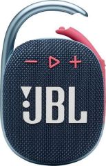JBL CLİP 4 Taşınabilir Su Geçirmez Bluetooth Hoparlör/Mavi Pembe