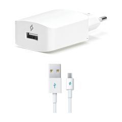 SpeedCharger Android için Micro USB 2.1A Ultra Hızlı Seyahat Şarj Aleti Beyaz Rengi