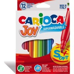 Carioca Joy Yıkanabilir Keçeli Boya Kalemi 12 Renk - 40614