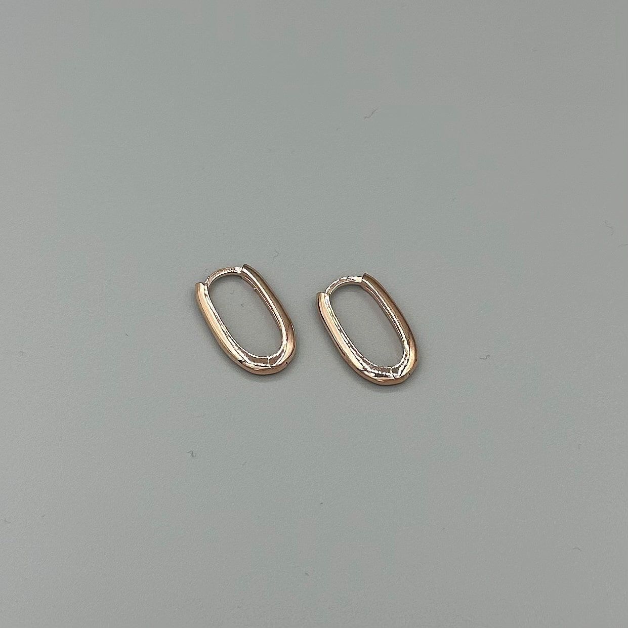 Choice Gümüş Oval Sallantılı Küpe Rose