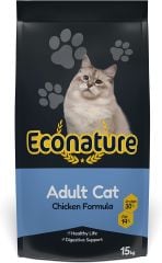 Econature Tavuklu Yetişkin Kuru Kedi Maması 1 Kg Açık Ambalaj