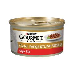 Gourmet Gold Parça Etli Soslu Sığır Etli 85 G