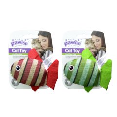 Pawise Kedi Oyuncağı Striped Cat Toy-Balık