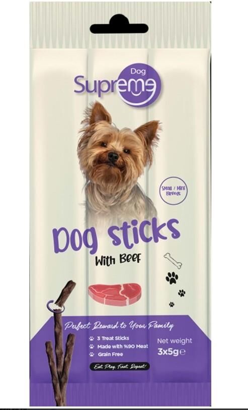 Supreme Dog Sığır Etli Ödül Çubuk 3x5 Gr