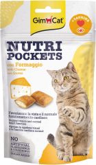 GimCat Nutripockets Peynir Ve Taurinli Kedi Ödülü 60 Gr