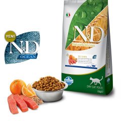 ND Ocean N&D Düşük Tahıllı Somon ve Portakallı Kısırlaştırılmış Kedi Maması 1 KG AÇIK AMBALAJ