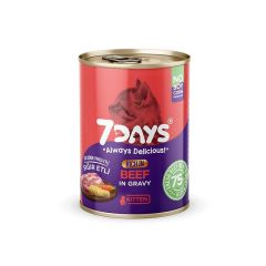 7Days Kitten Taze Sığır Etli Yavru Kedi Maması 415gr