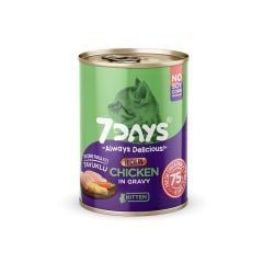 7Days Kitten Taze Tavuk Etli Yavru Kedi Maması 415gr