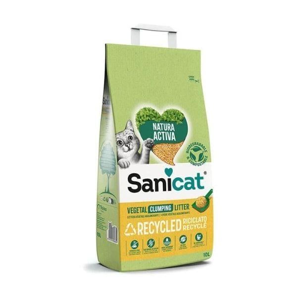 Sanicat Natura Activa Topaklanan Kokusuz Doğal Kedi Kumu