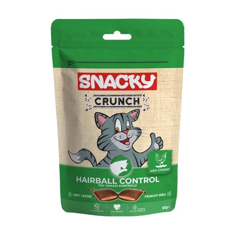 Snacky Crunch Tavuklu Kedi Ödülü Hairball Control 60gr