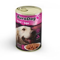 EuroDog Köpek Konservesi Biftekli 415 Gr (10)