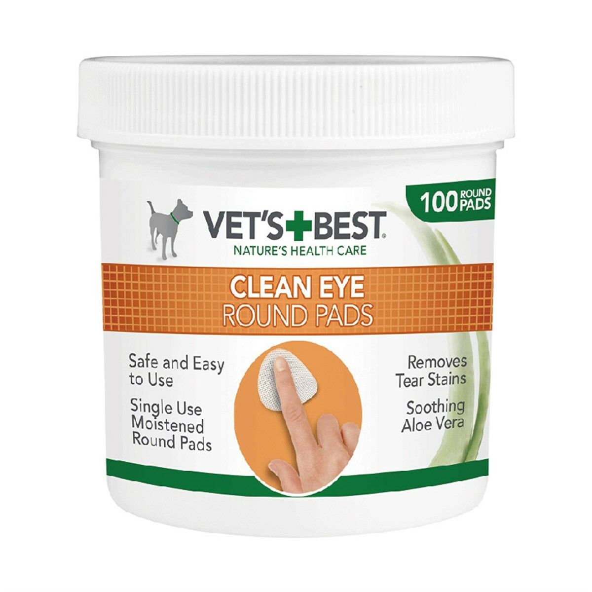 Vets Best Clean Ear Kedi ve Köpek Göz Temizleme Pedi 100 Adet
