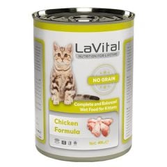 LaVital Kitten Tahılsız Tavuklu Yavru Kedi Konservesi 400 Gr