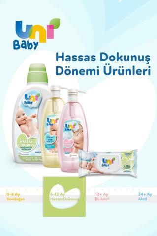 Uni Baby Hassas Dokunuş Islak Mendil 12'li 624 Yaprak